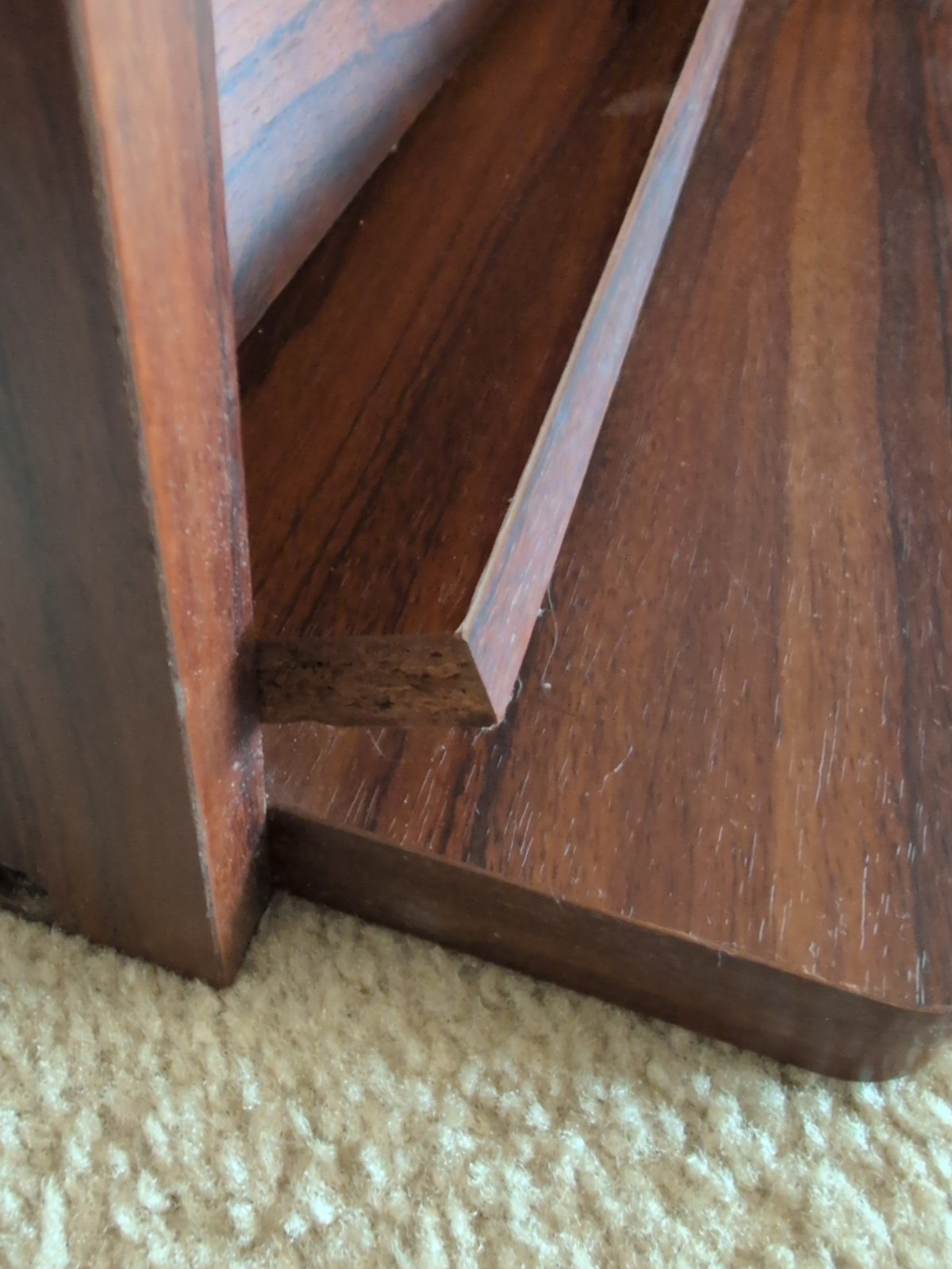 Sony Beta-Max Tape Shelf Rare Vintage Wood. Great Condition.