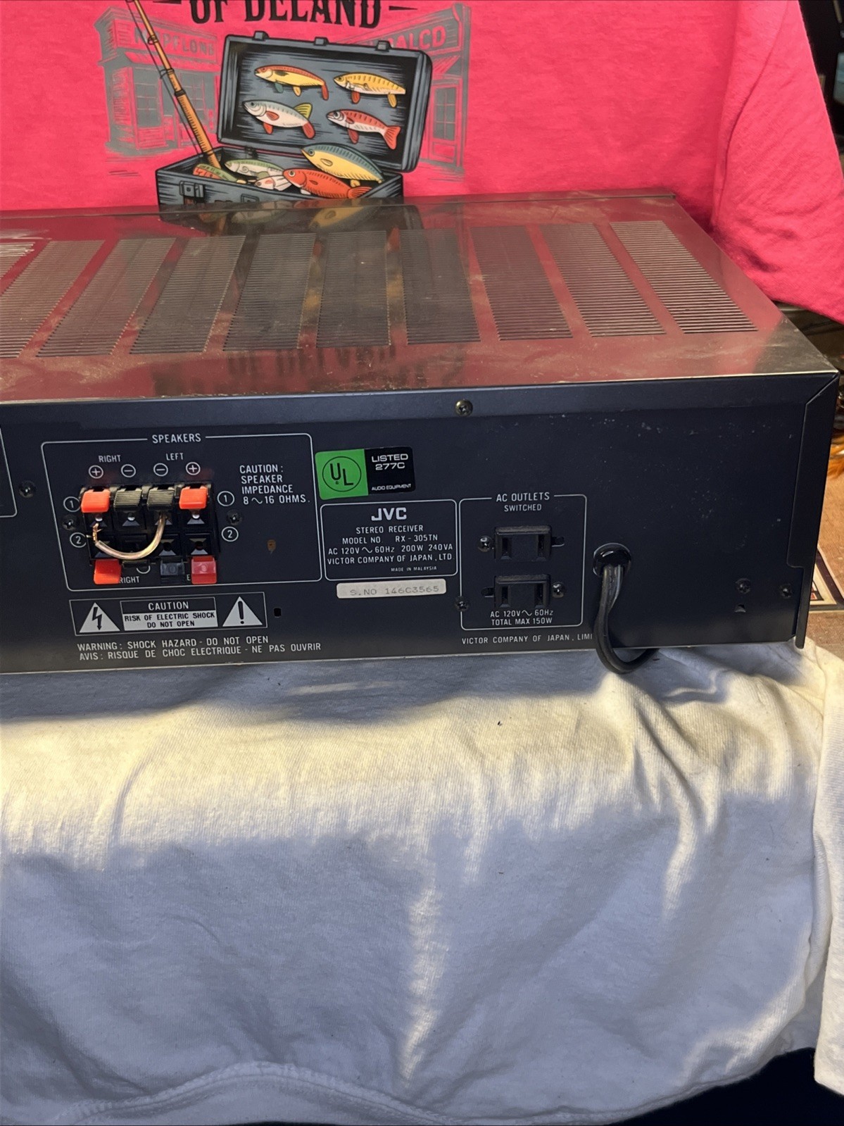 Vintage JVC RX-305 computer-controlled stereo receiver in good working condition