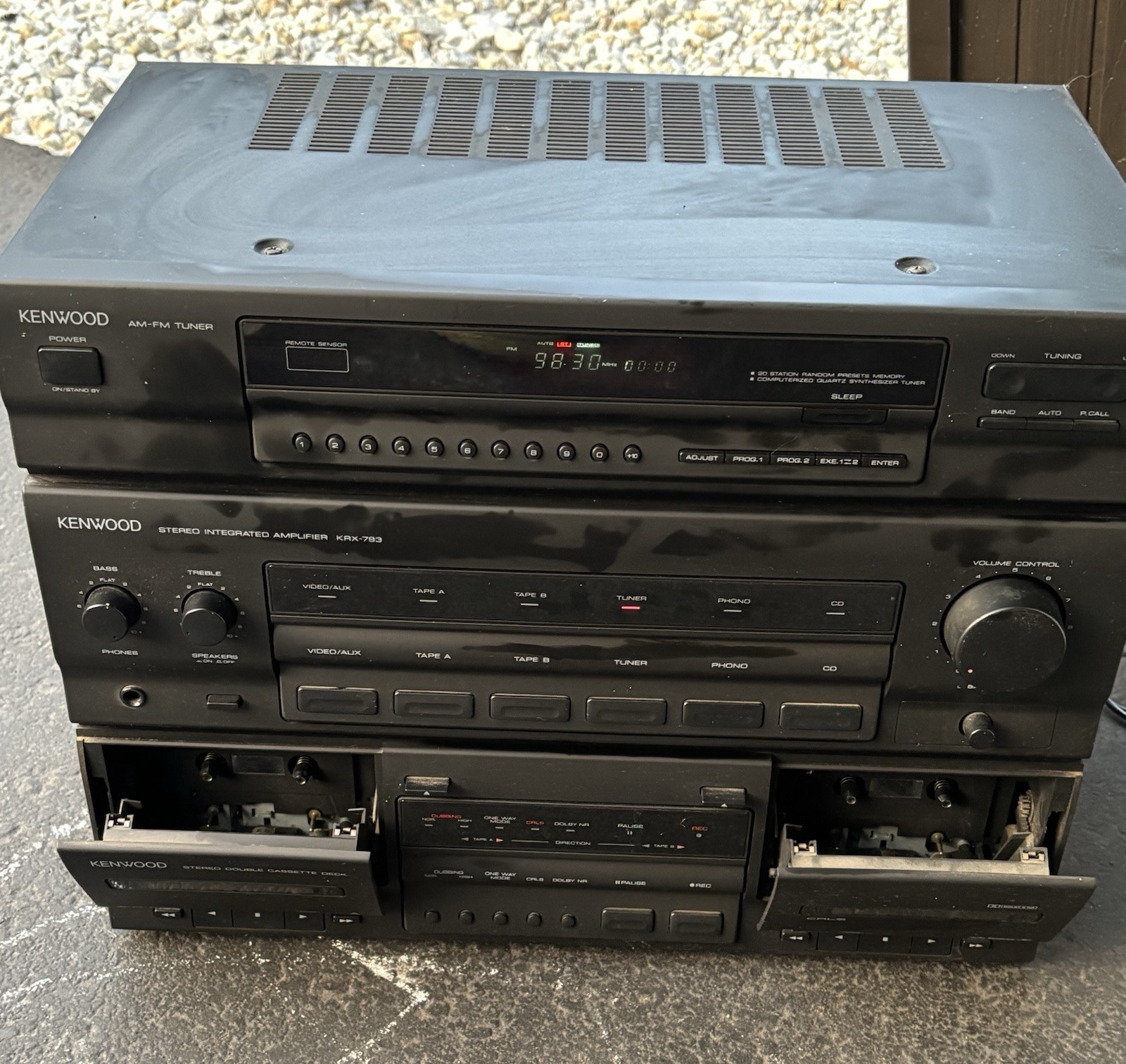 Kenwood KRX-793 Stereo Tuner Receiver Amplifier Equalizer Cassette Tested
