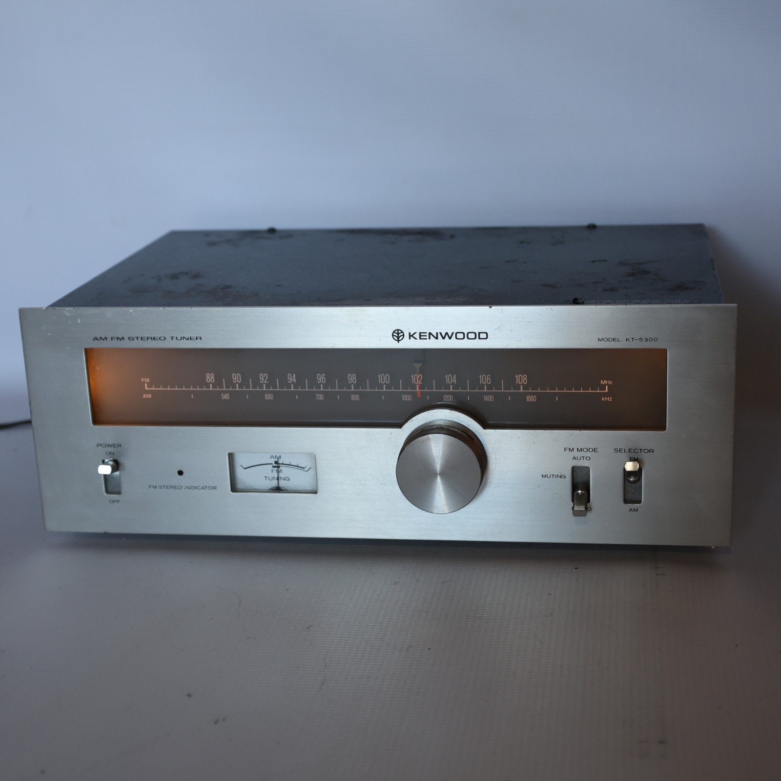 Kenwood KT-5300 AM/FM Stereo Receiver Tuner Vintage Analog Hi-Fi UNTESTED AS IS