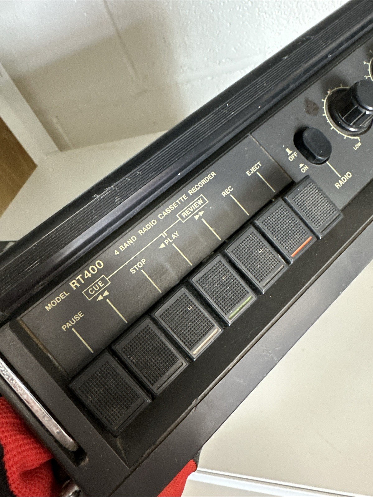 Vintage Silver RT400 AM/FM Radio Tabletop Model Shin-Shirasuna Made In Japan