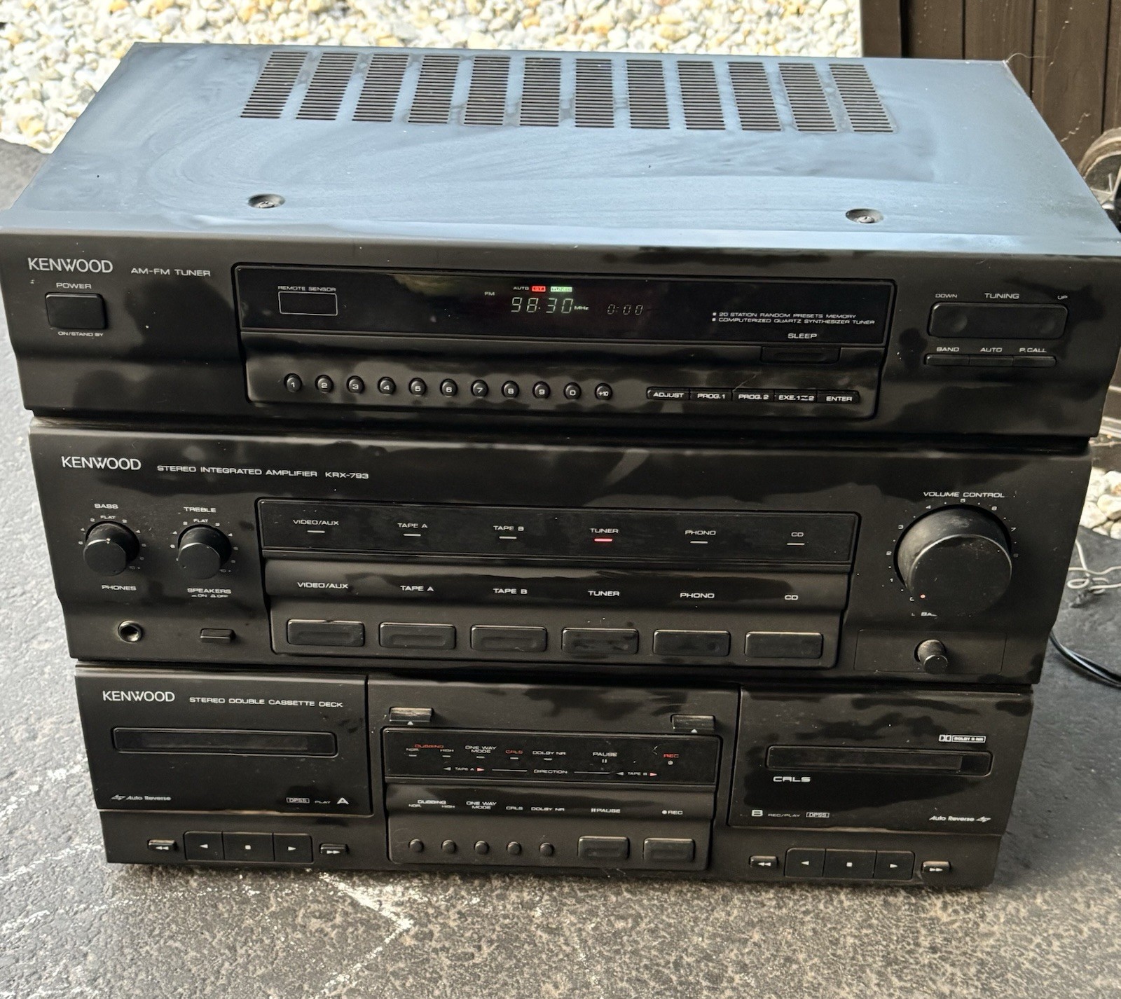 Kenwood KRX-793 Stereo Tuner Receiver Amplifier Equalizer Cassette Tested