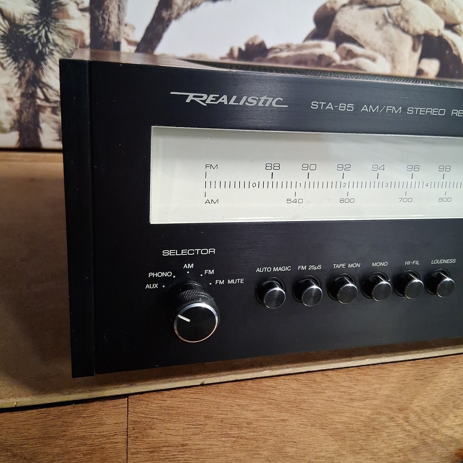 Realistic STA-85 AM/FM Stereo Receiver Vintage 1970’s Black Face PLS READ!