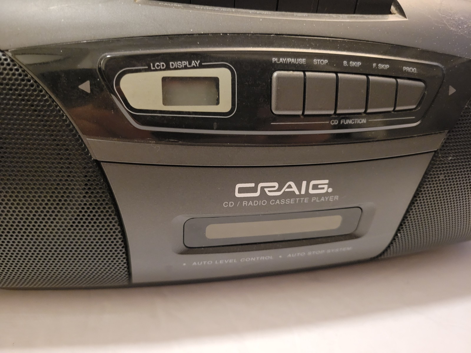 Vintage! Craig JS 8632 Portable CD/Radio/Cassette Boombox Tested Works!!!
