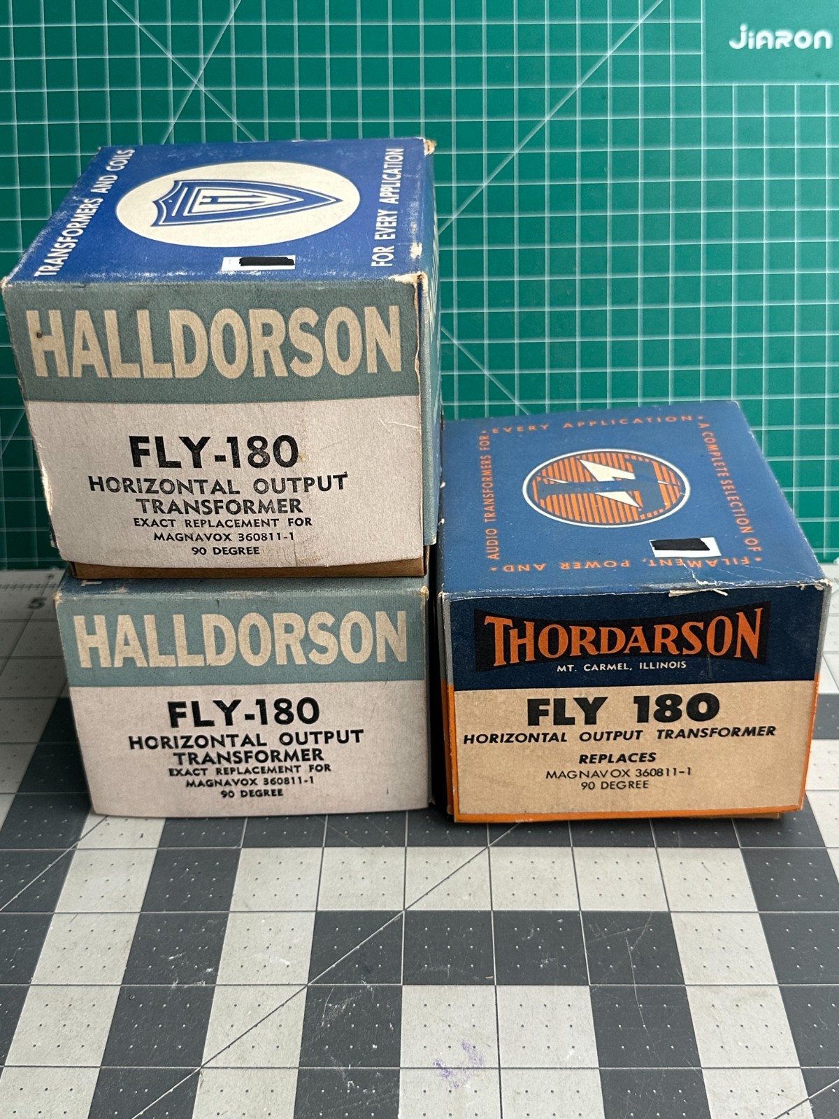 3-pack VINTAGE Halldorson Fly 180 Power Horizontal Output Transformer 306811-1