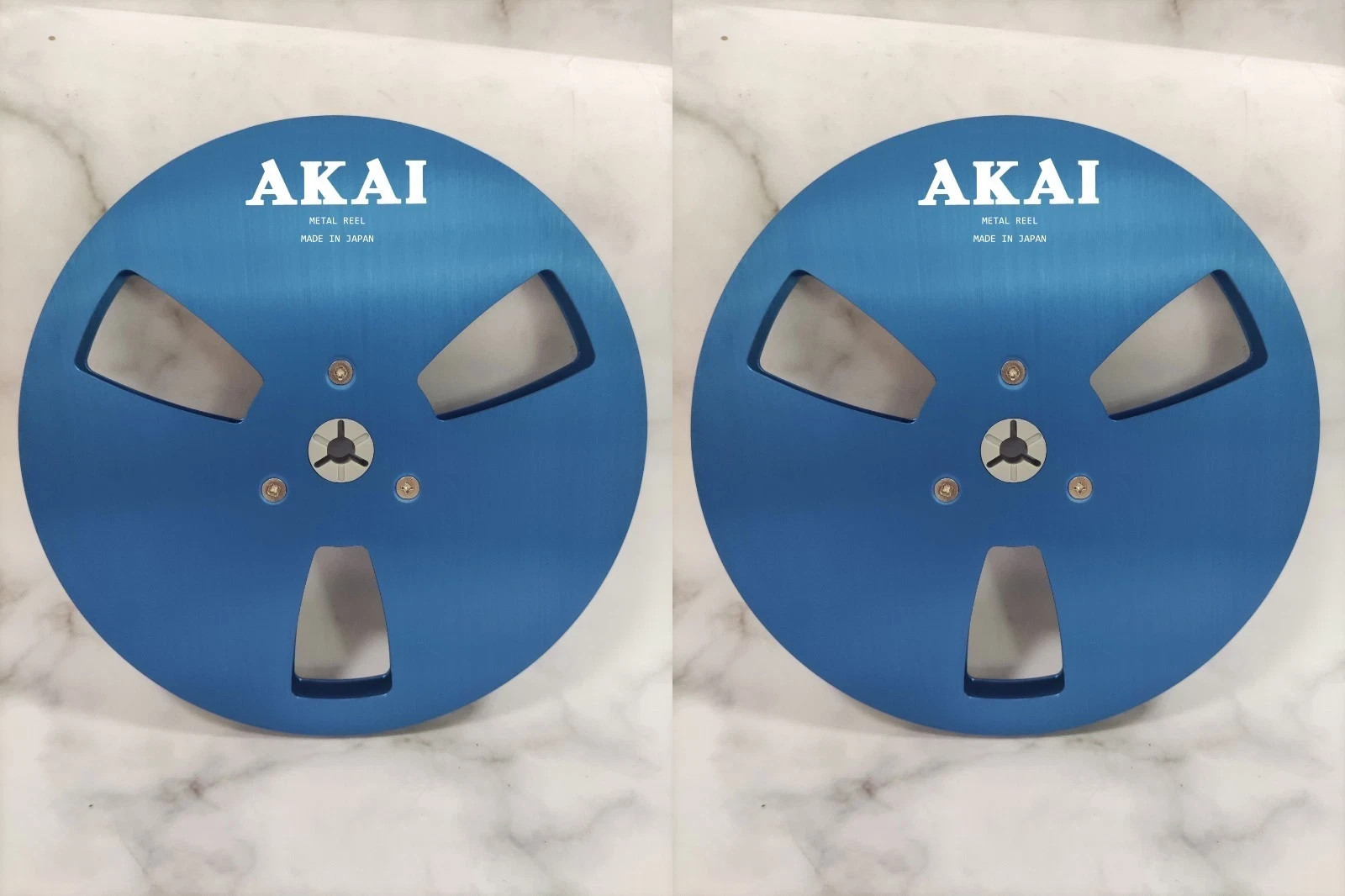 New One Pair Sliver Akai 7” tape reel Light Metal Aluminum Take Up Reel