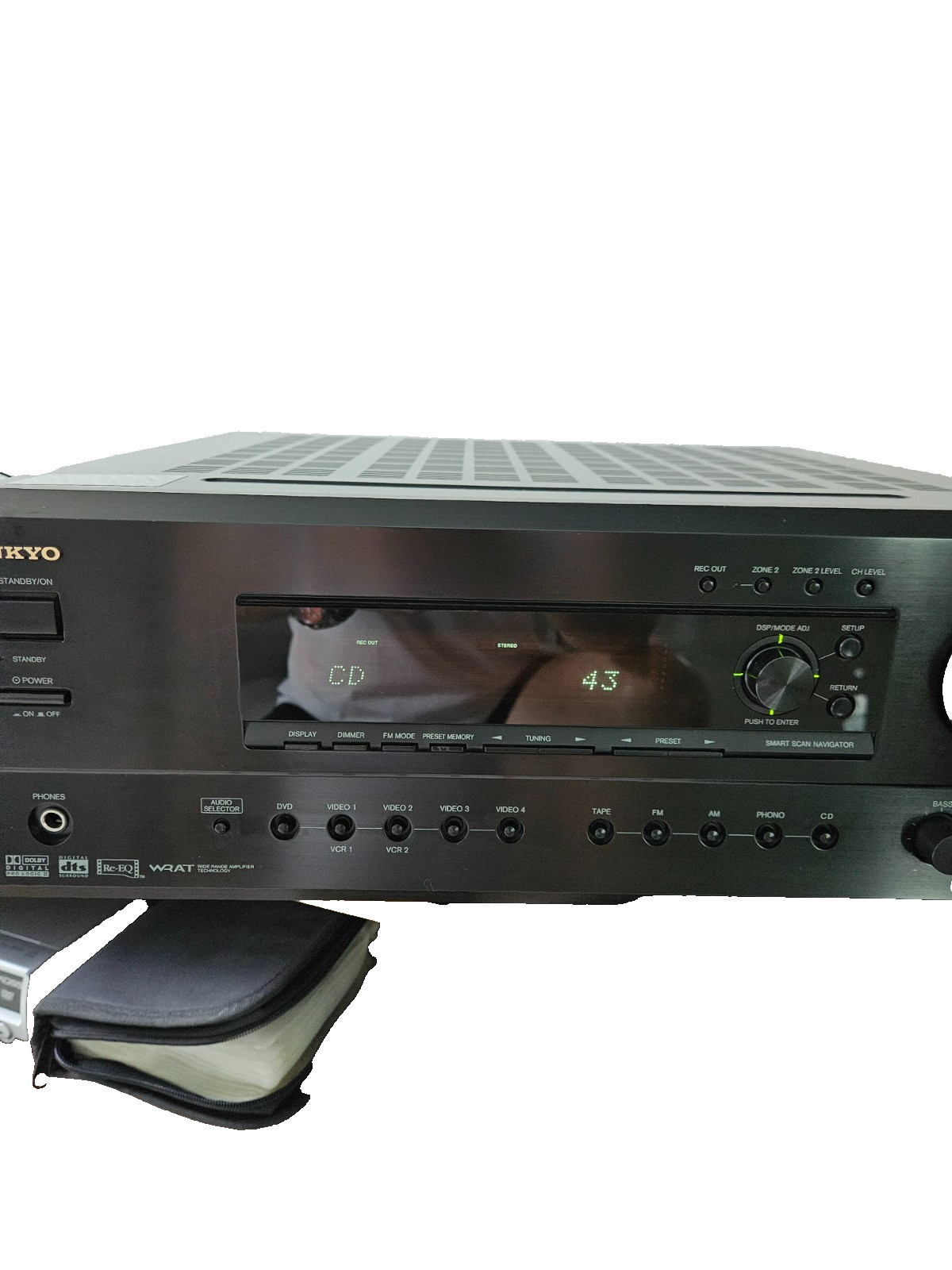 ONKYO TX-DS696, vintage Receiv-amplif. Pre-owned, mint condition w/remote,manual