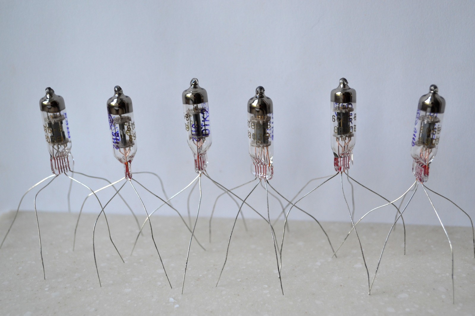 4pcs 6S6B-V Audiophile Triode Miniature Tube Soviet MATCHED DATE 03/1989 NEW