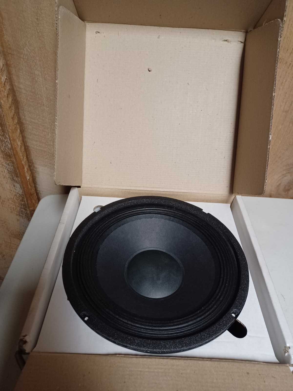 Vintage NOS New Box AUDAX 10” Loudspeaker HT240 8 Ohm Paper Cone Woofer