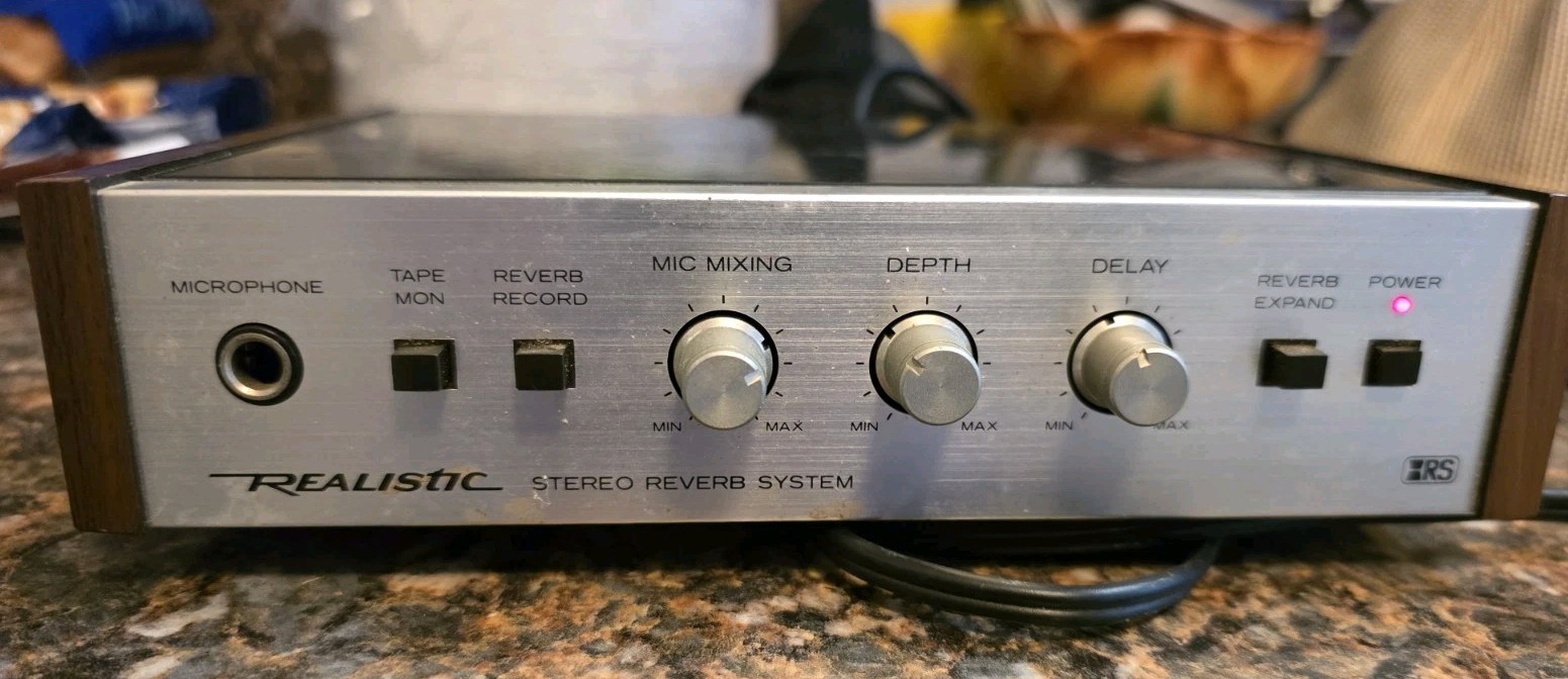 Vintage Realistic Stereo Reverb System Model 42-2108 Retro Mixing