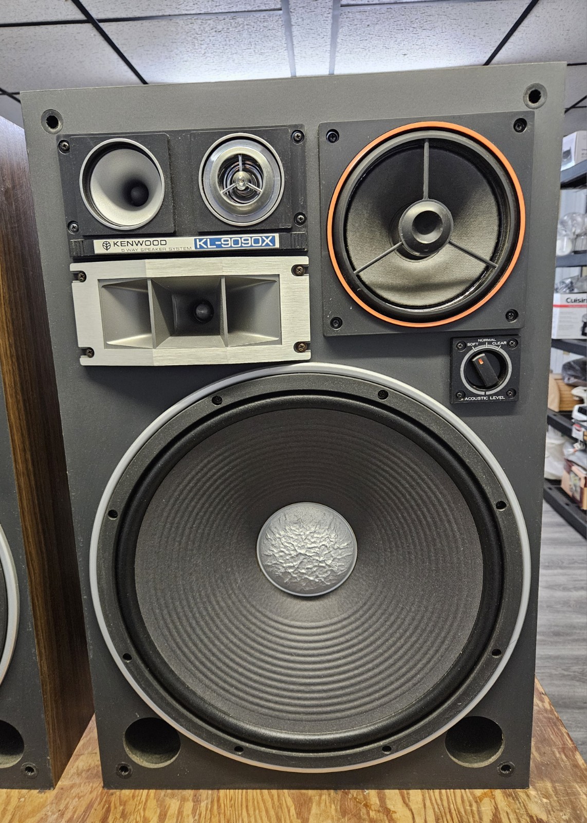 KENWOOD KL-9090X Speakers -Top Of The Line Kenwood Speakers – Nice