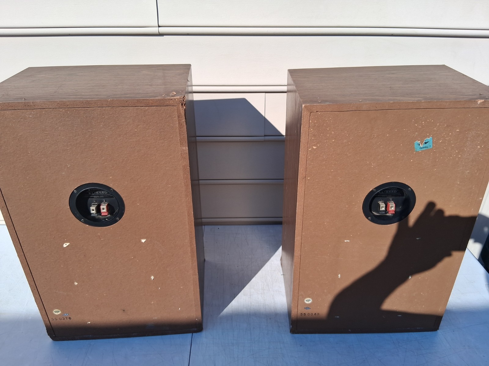 Vintage Kenwood KL-555D 100 W 3-Way 5 Speaker System w/Grills in Reflex Cabinets