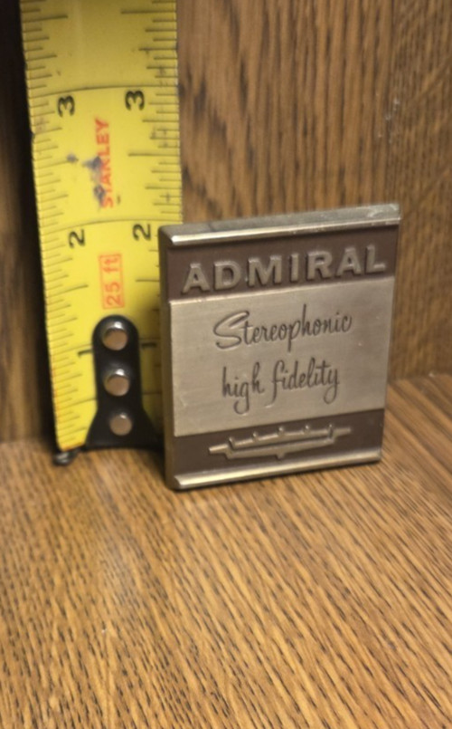 Admiral High Fidelity Name Badge Tube Console Pull