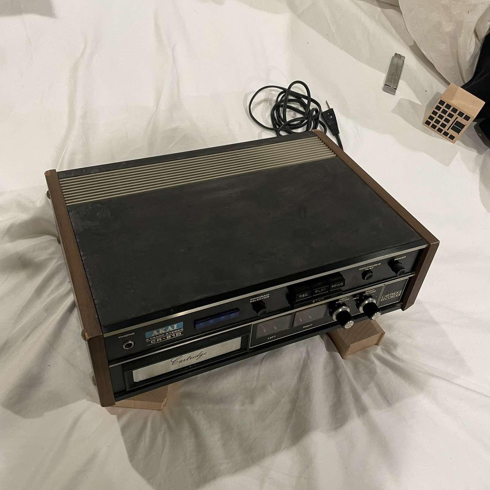 AKAI CR-81D Stereo 8-Track Tape Player/Recorder ULTRA RARE!! Tested & Working