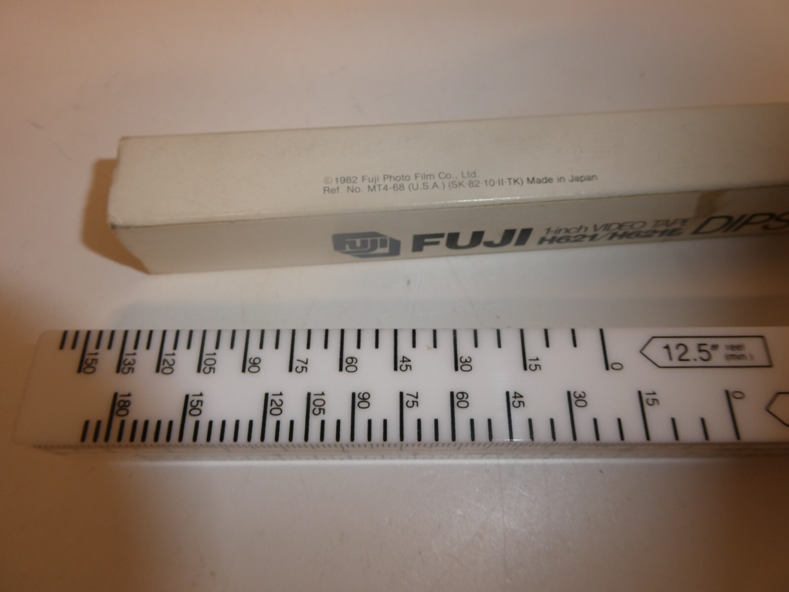 VTG Rare 1982 FUJI 1″ Video Tape H621/H621 Dipstick FILM TAPE REEL Gauge