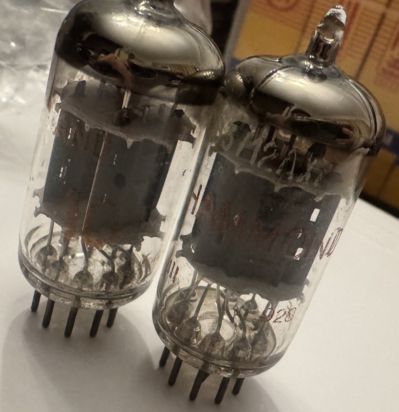 Matched Pair Amperex NOS ECC83 12AX7 Hammond Rare Grail Tone Heerlan