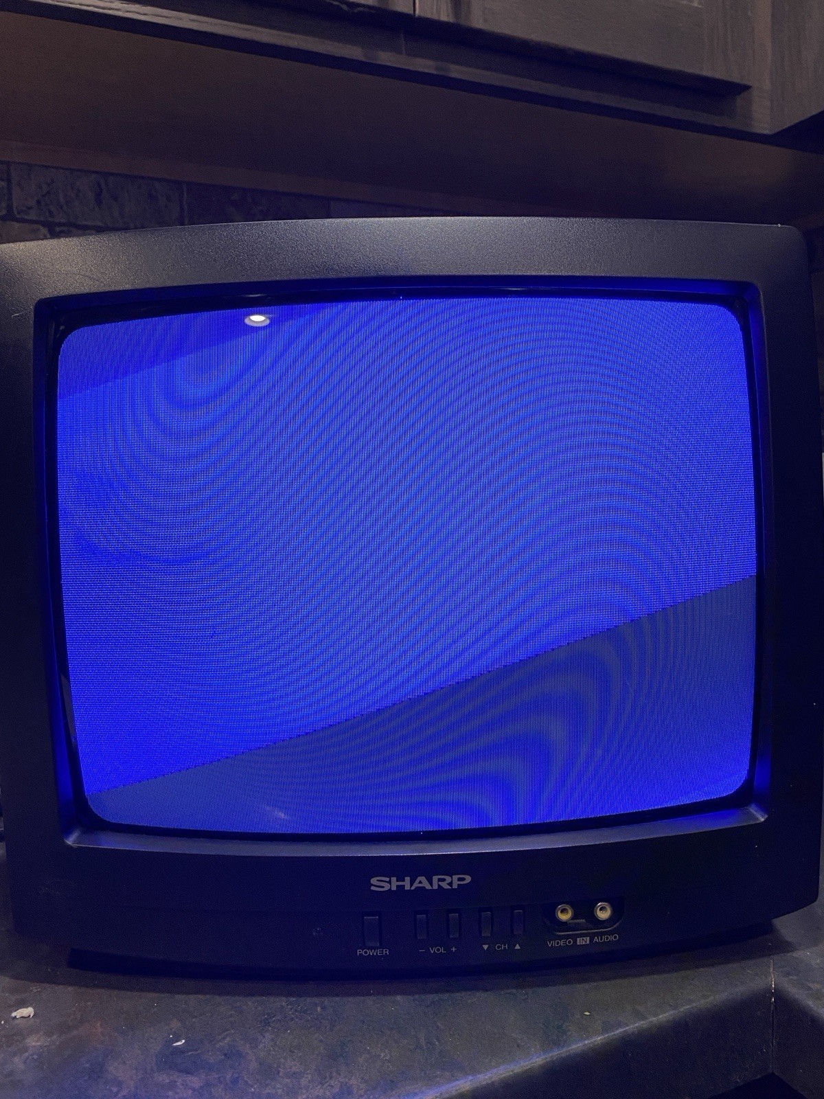Vintage Sharp 13″ Retro Gaming CRT TV 13N-M100B Front AV Tested Working No Remot