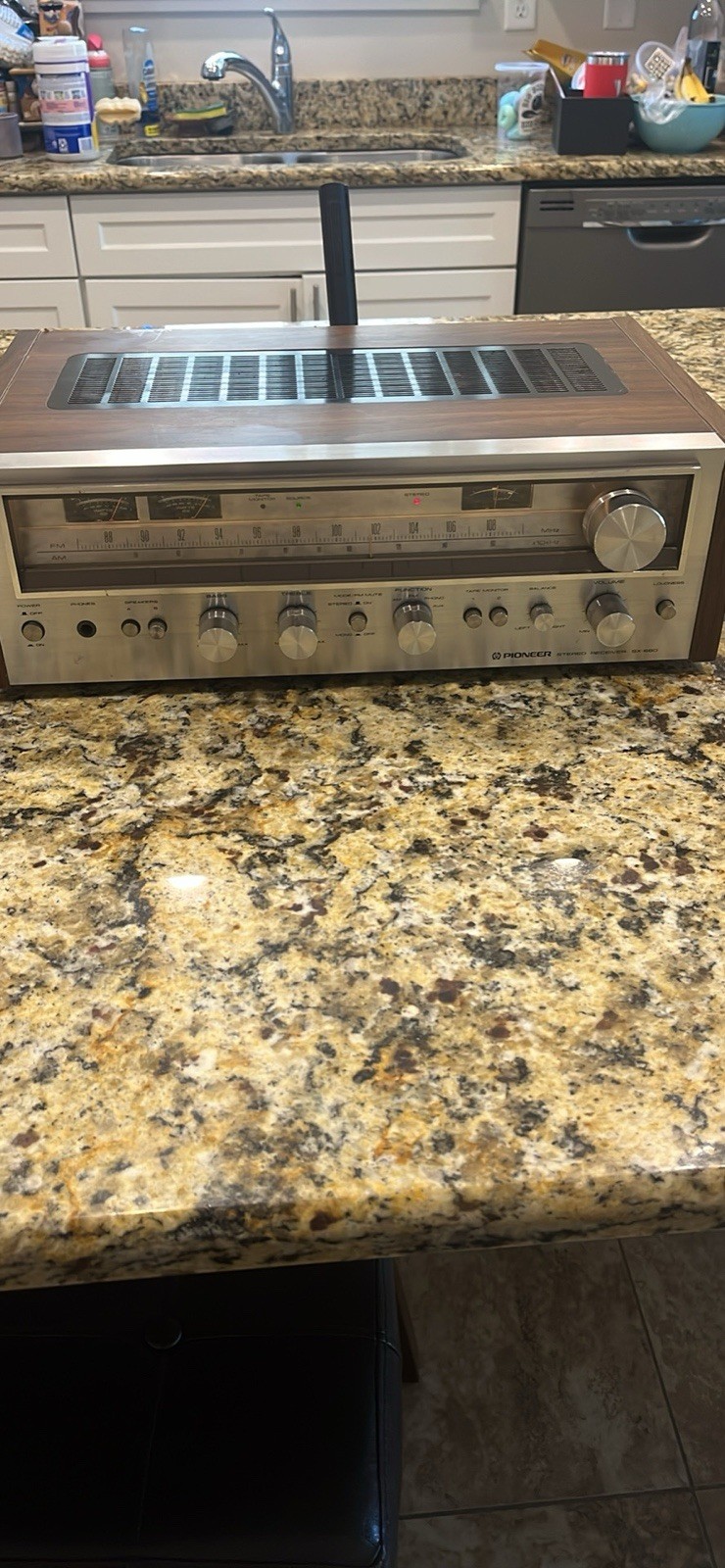 Pioneer SX-680 Vintage Stereo Receiver Silver Face Analog AM/FM