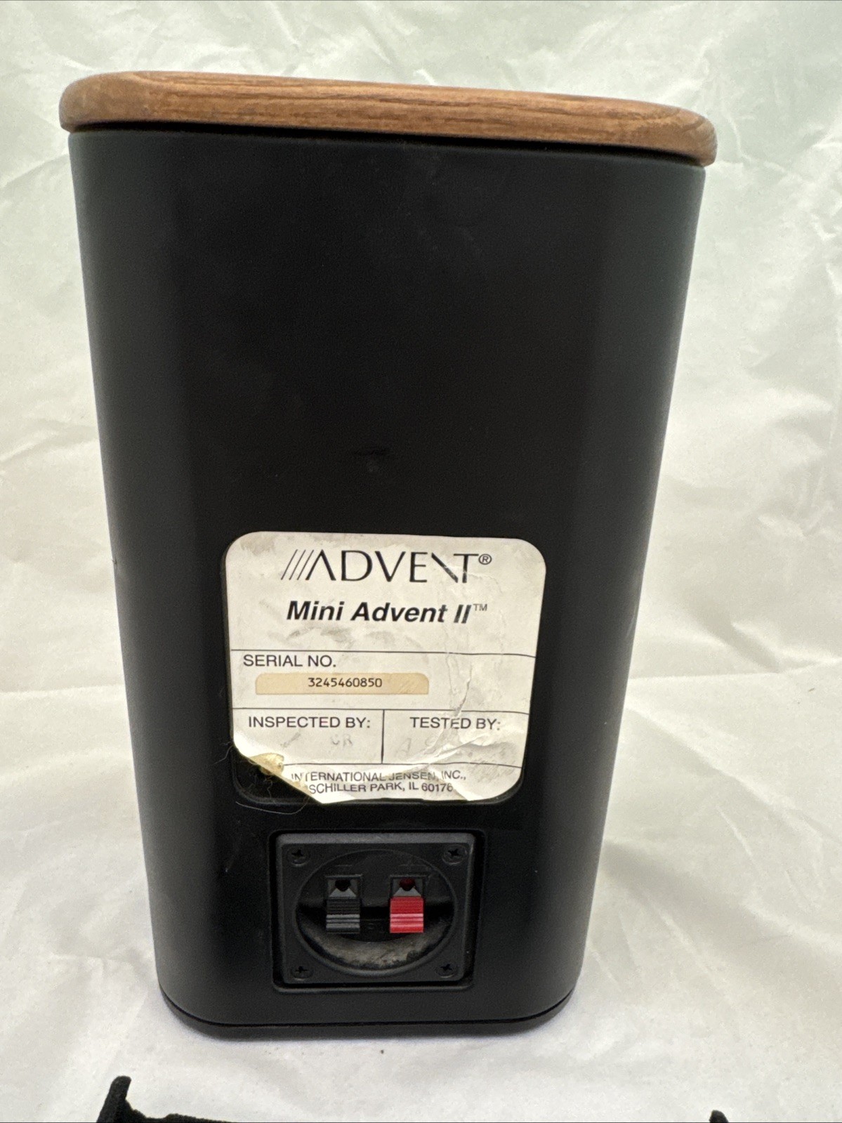 Tested Vintage Mini Advent II Stereo Speaker Tested