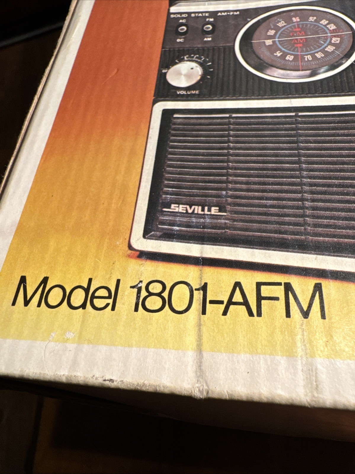VTG Seville Solid State AM FM Radio Model 1801 AFM NEW SEALED FOR COLLECTORS