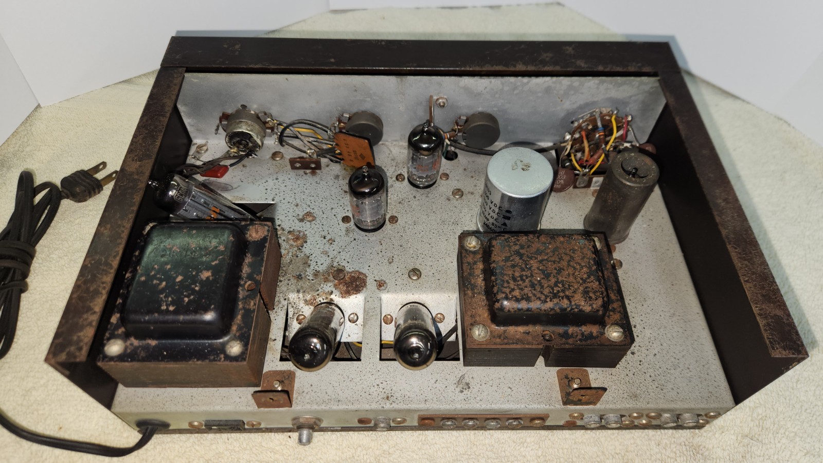 SERVICED RARE Eico Model HF-12 Vacuum Tube Amplifier HI-FI Vintage WORKS 1950s