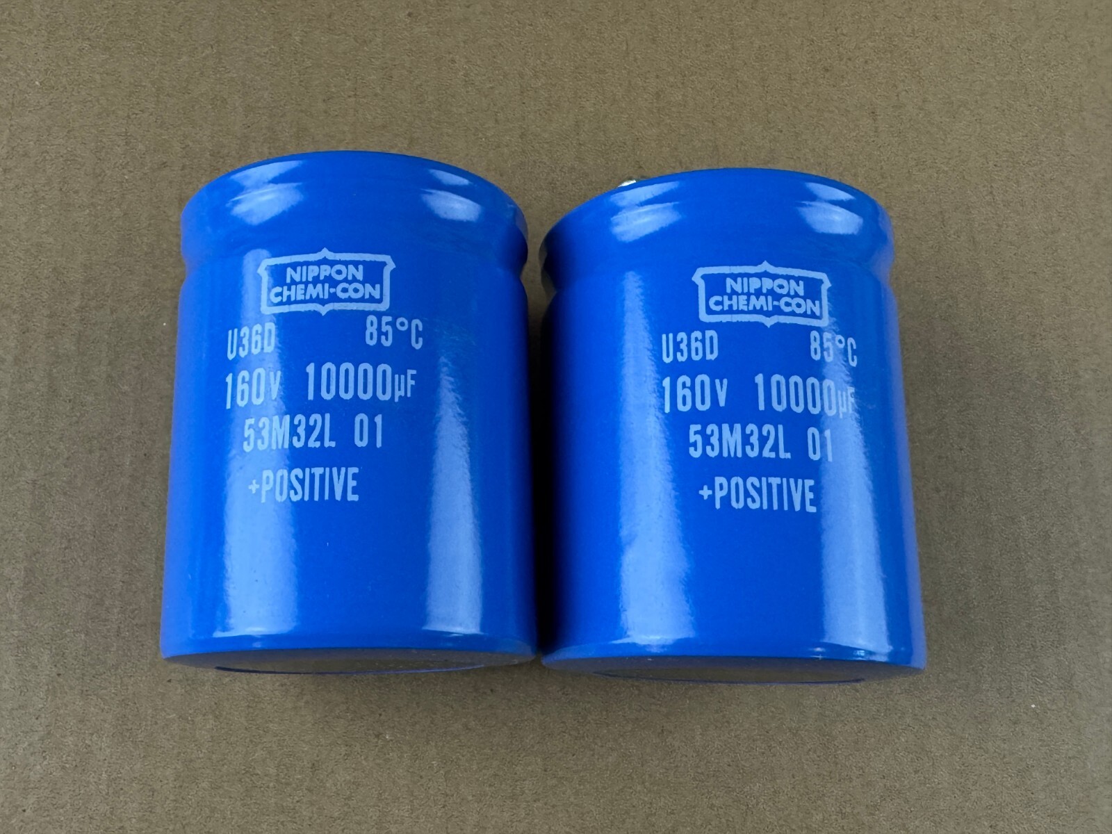 2 New Sansui Eight & Eight Deluxe Main Filter Capacitors 10000 uf 160v