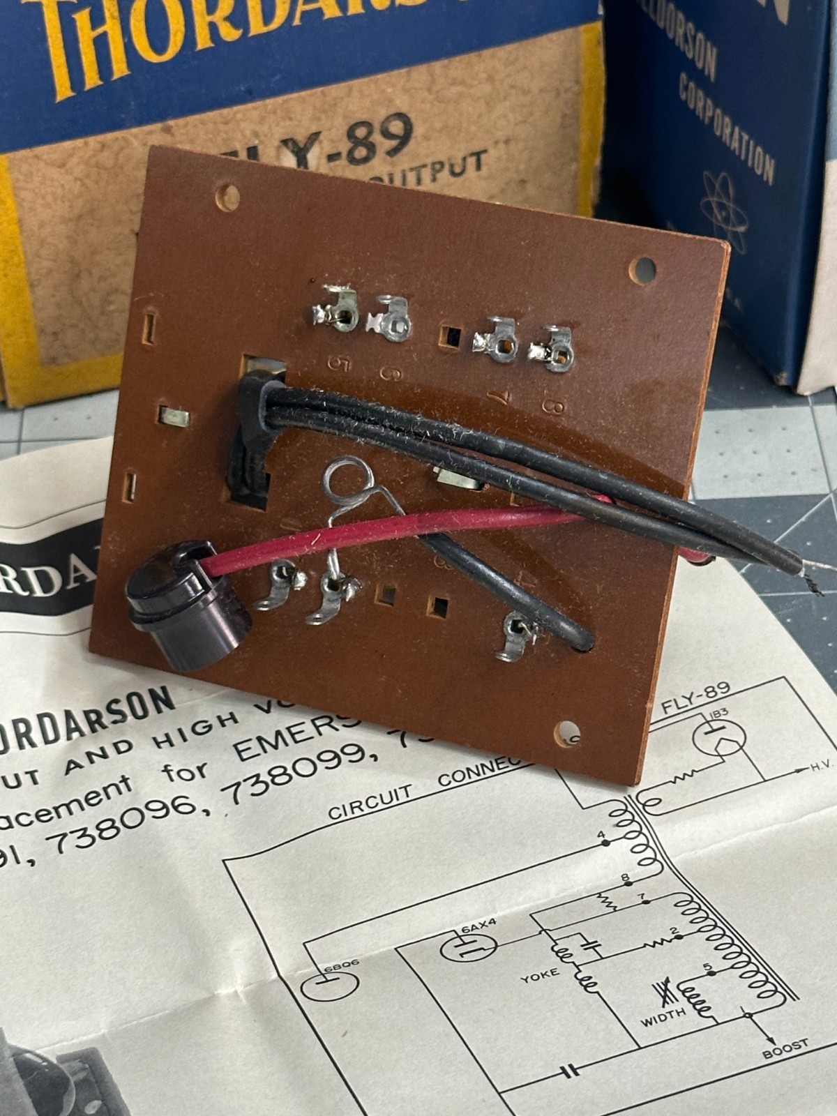 2-pack lot Halldorson FLY-89 Transformer Horizontal Output 70 DEG Emerson 738091