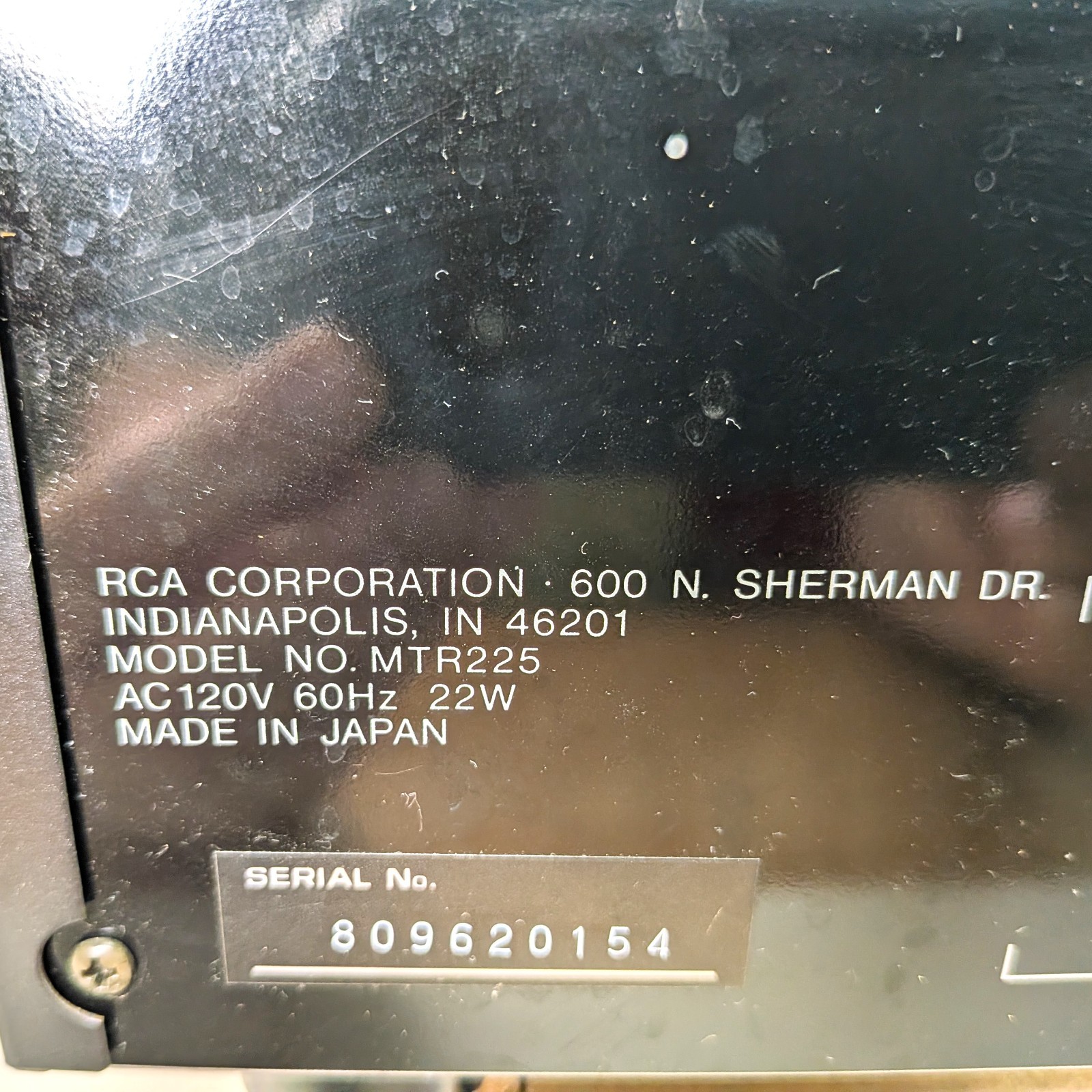 RCA MTR225 DIMENSIA DUAL AUTO REVERSE CASSETTE DECK – PARTS OR REPAIR ONLY