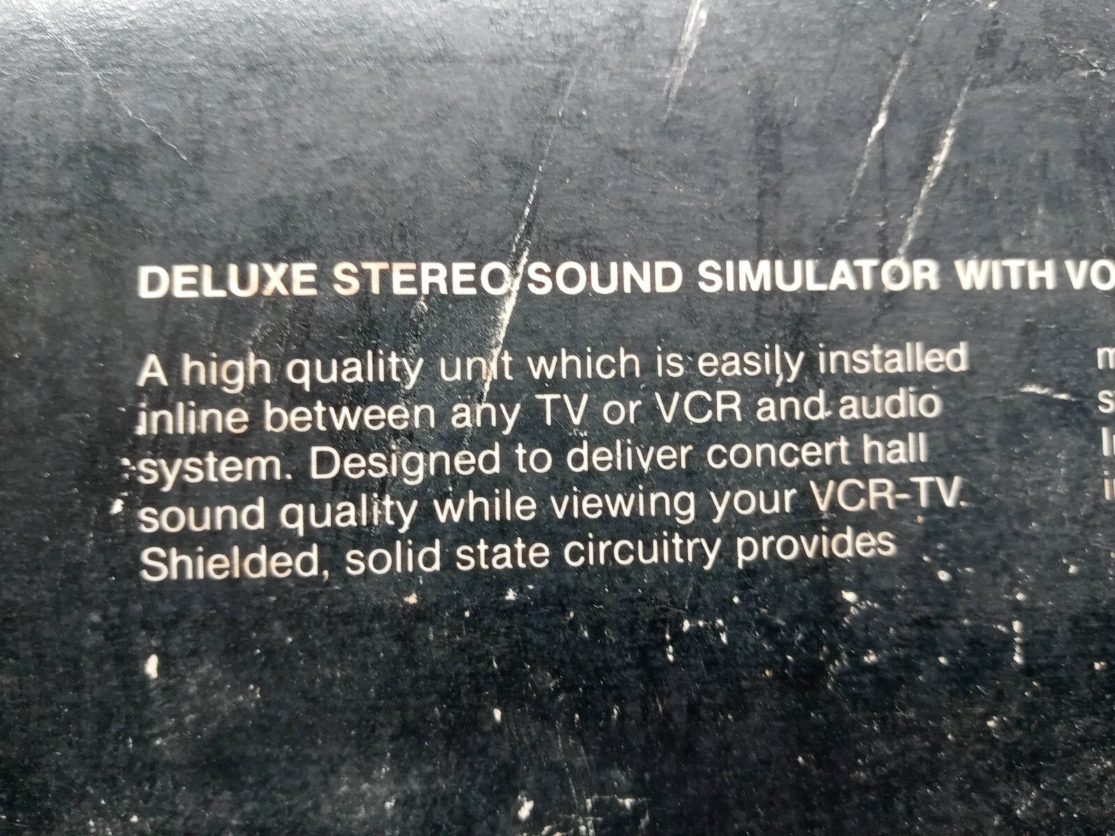 1 NOS RECOTON DELUXE STEREO SOUND SIMULATOR – PRODUCER SERIES