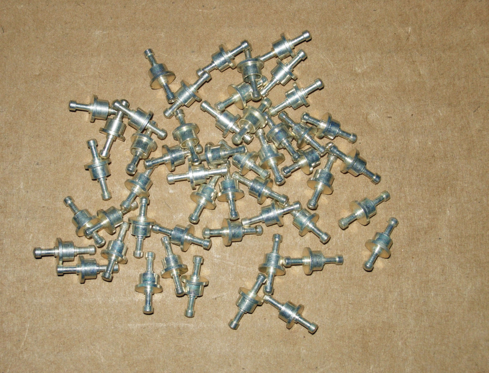 50 TURRET LUGS-TERMINALS-SILVER PLATED BRASS-GREAT FOR DIY TUBE AMP-USA SELLER