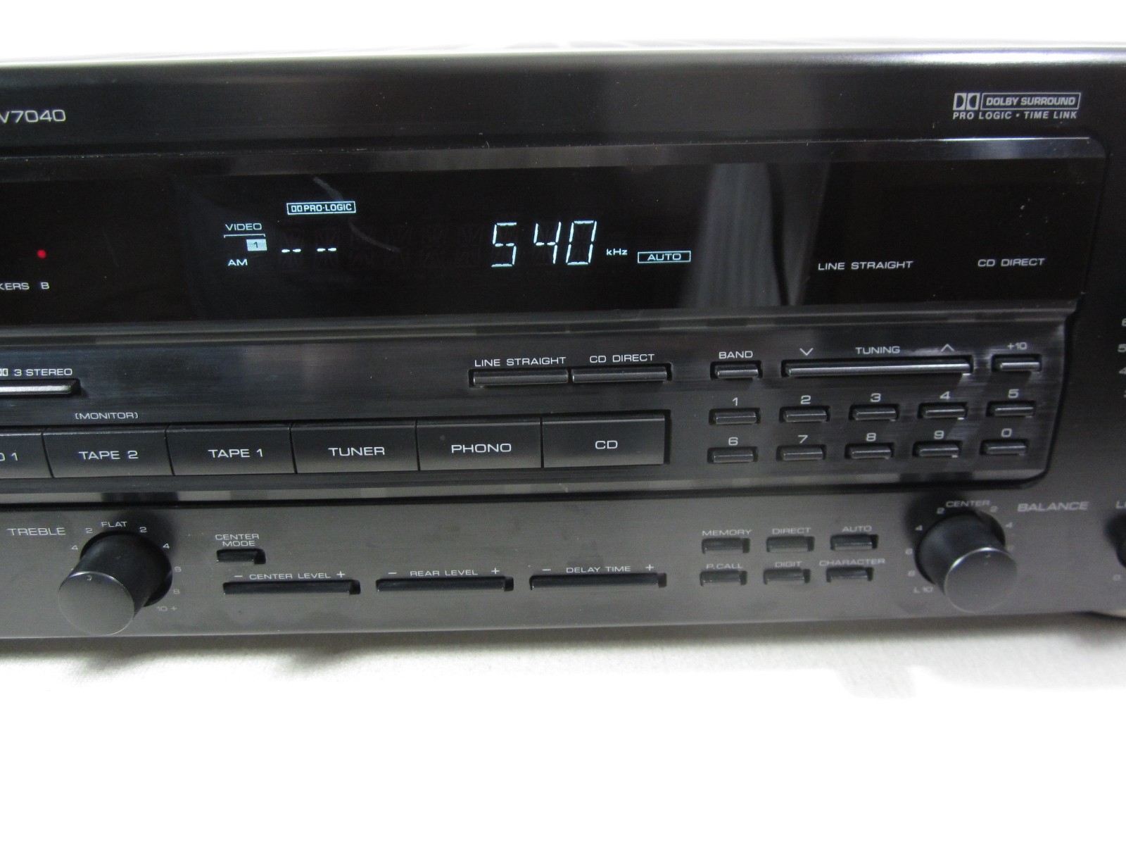 Vintage Kenwood KR-V7040 Stereo Receiver with Remote RC-7040 Tested