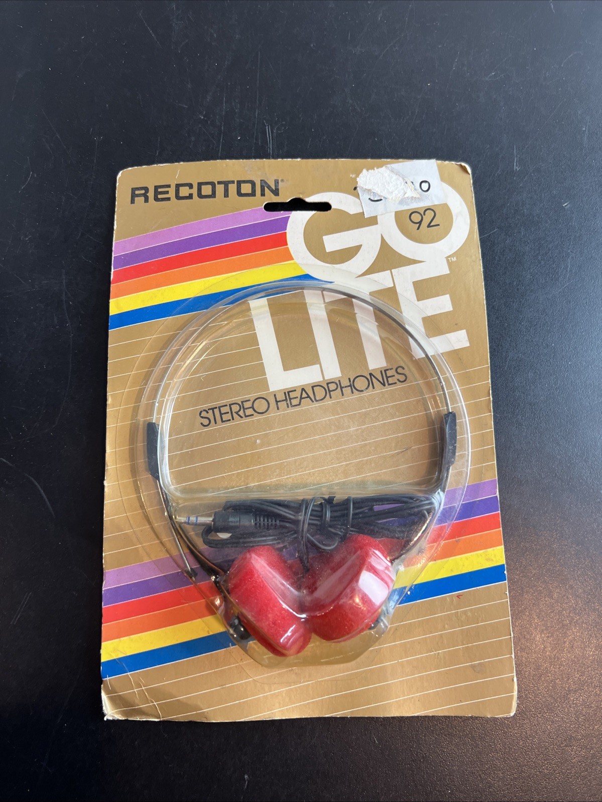 Vintage 1986 Recoton Go Lite 92 Stereo Headphones New Unopened Box