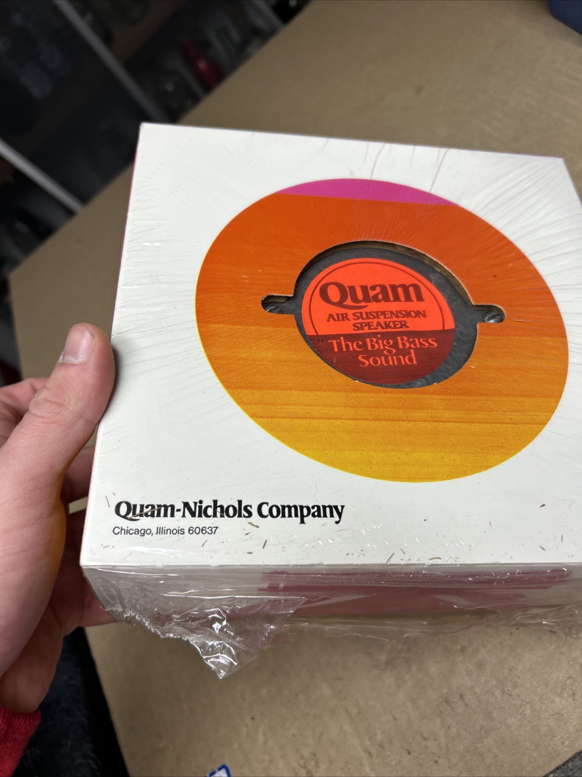 VINTAGE 8″ 8 Ohm QUAM 8C10FEX AIR SUSPENSION BIG BASS FULL RANGE SPEAKERS New