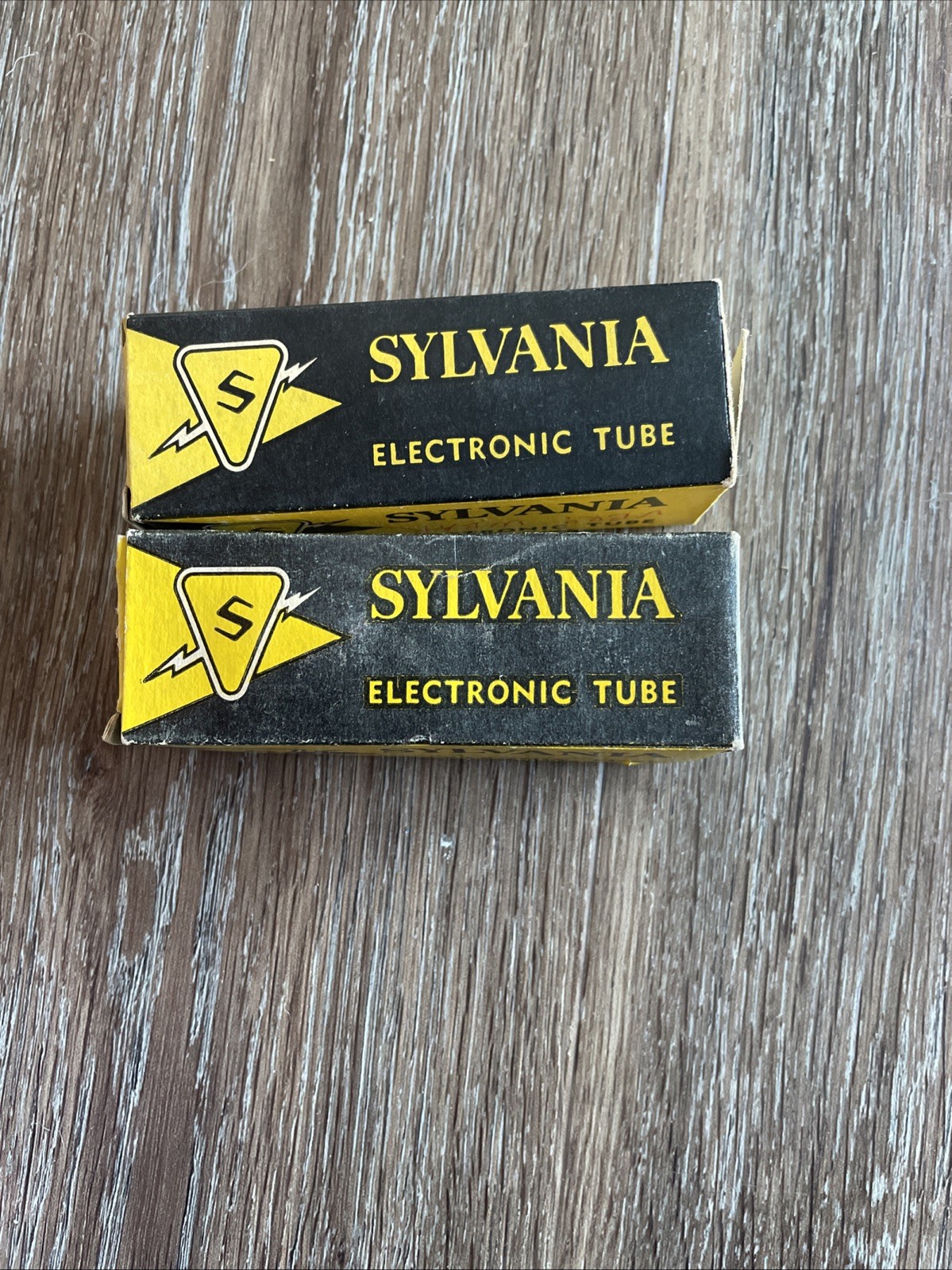 Two Vintage Sylvania Electronic Tubes Untested