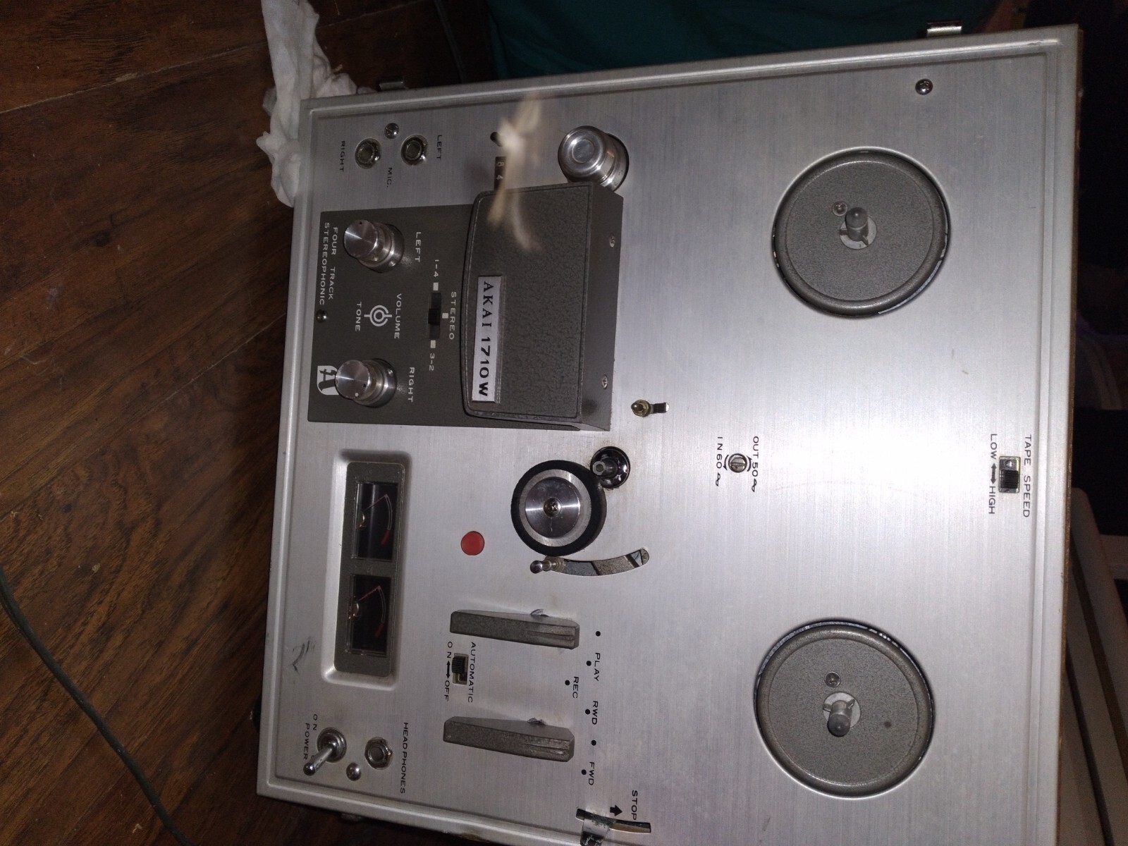 ~Vintage~Akai 1710W -Reel To Reel -With Original box