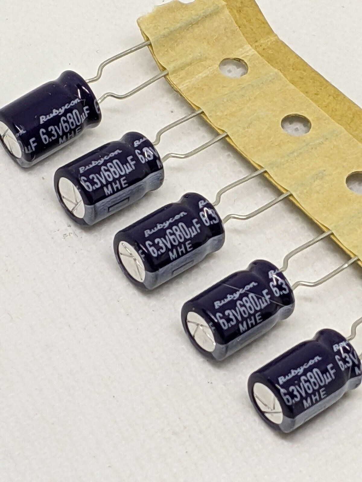6.3V 680uf New Rubycon Capacitor, 10 Pieces