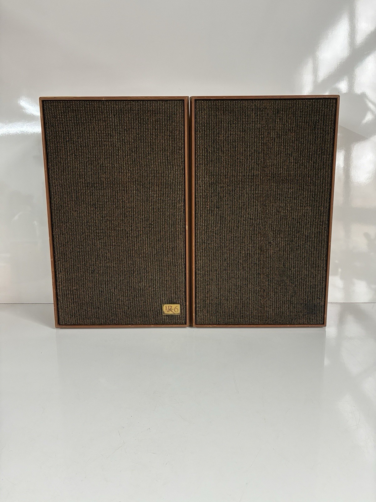 Acoustic Research AR-6 Suspension Loudspeaker System Speaker Pair Made In USA
