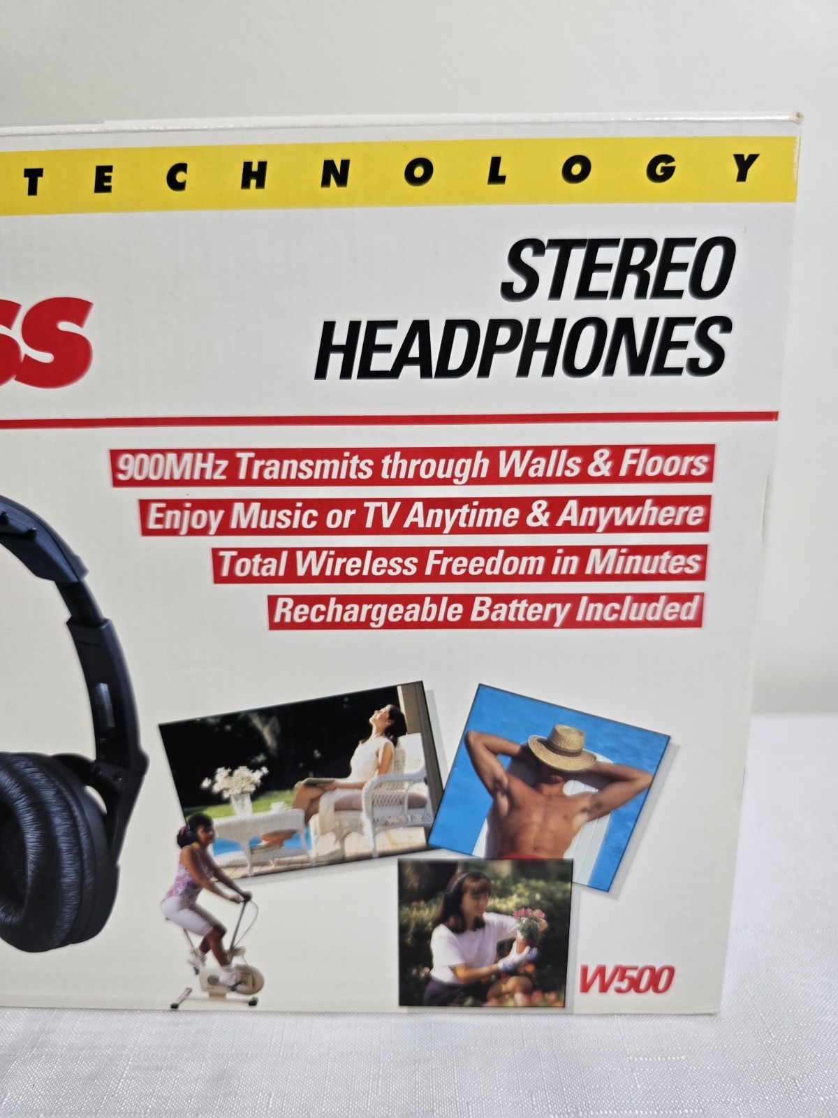 Vintage 1996 Recoton W500 Wireless Stereo Headphones New, never used
