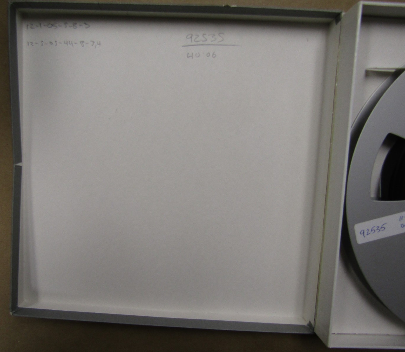 Quantegy 406 Reel-To-Reel Tape. ½ inch wide x 10.5, 2500′