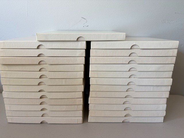 Bulk Lot of 25 Vintage 7″ Reel to Reel Blank Tape 1/4″ White Box 031 Made in USA