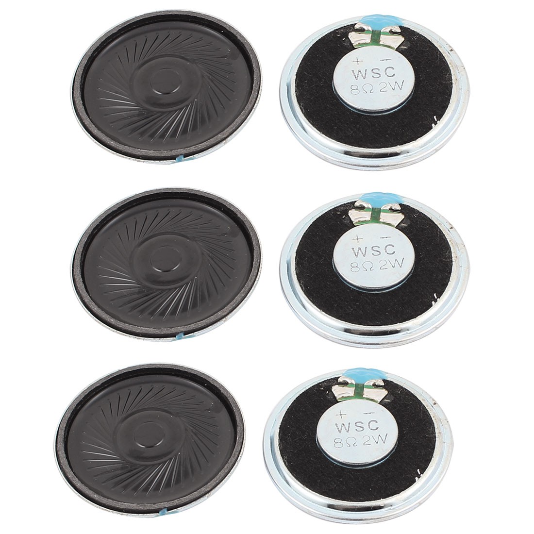 6pcs 2W 40mm Diameter 8 Ohm Internal Mini Magnet Speaker Loudspeaker