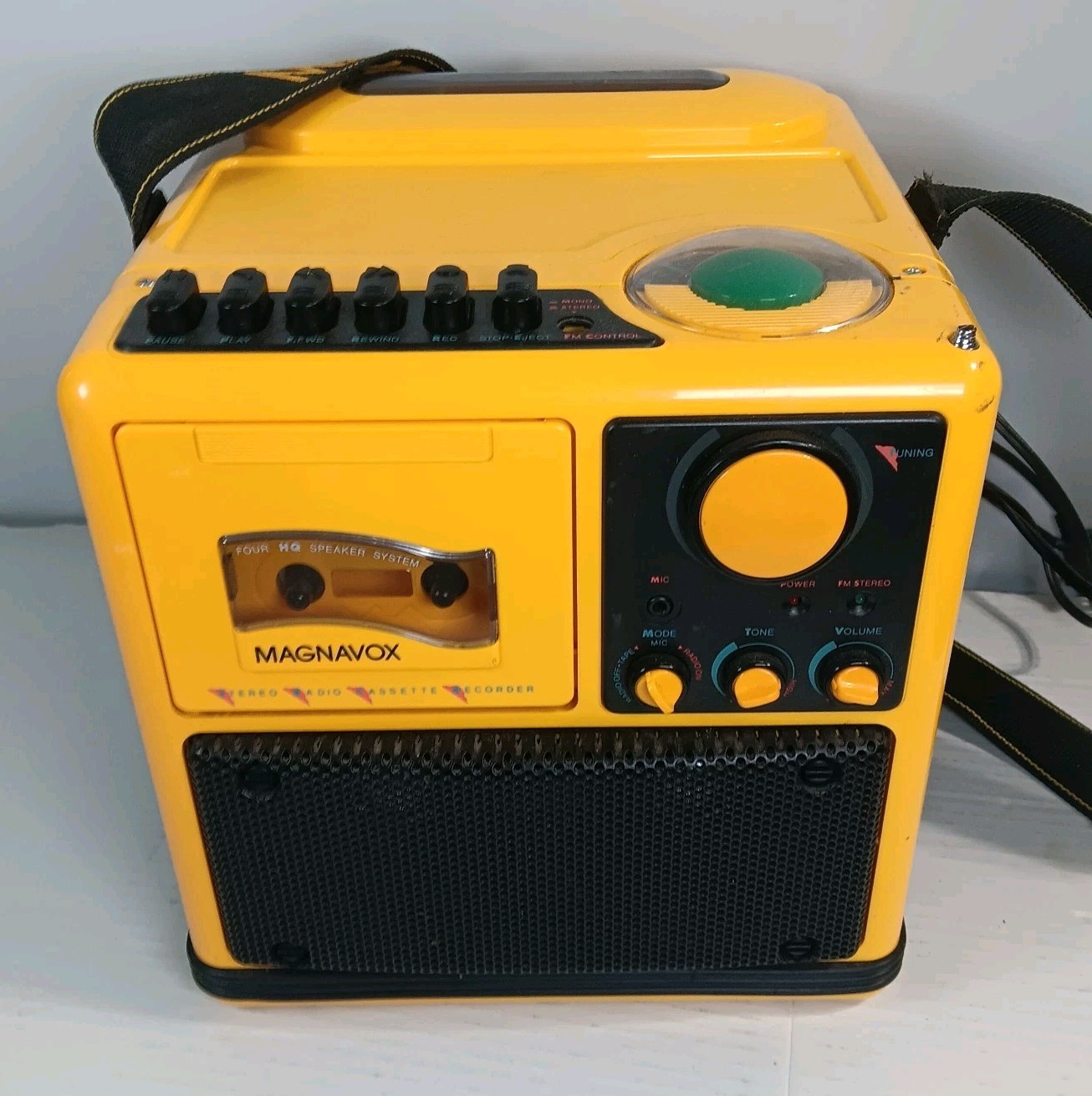 Vtg Magnavox Cube D-8080 Portable Cassette Player Boombox AM FM STEREO *parts*