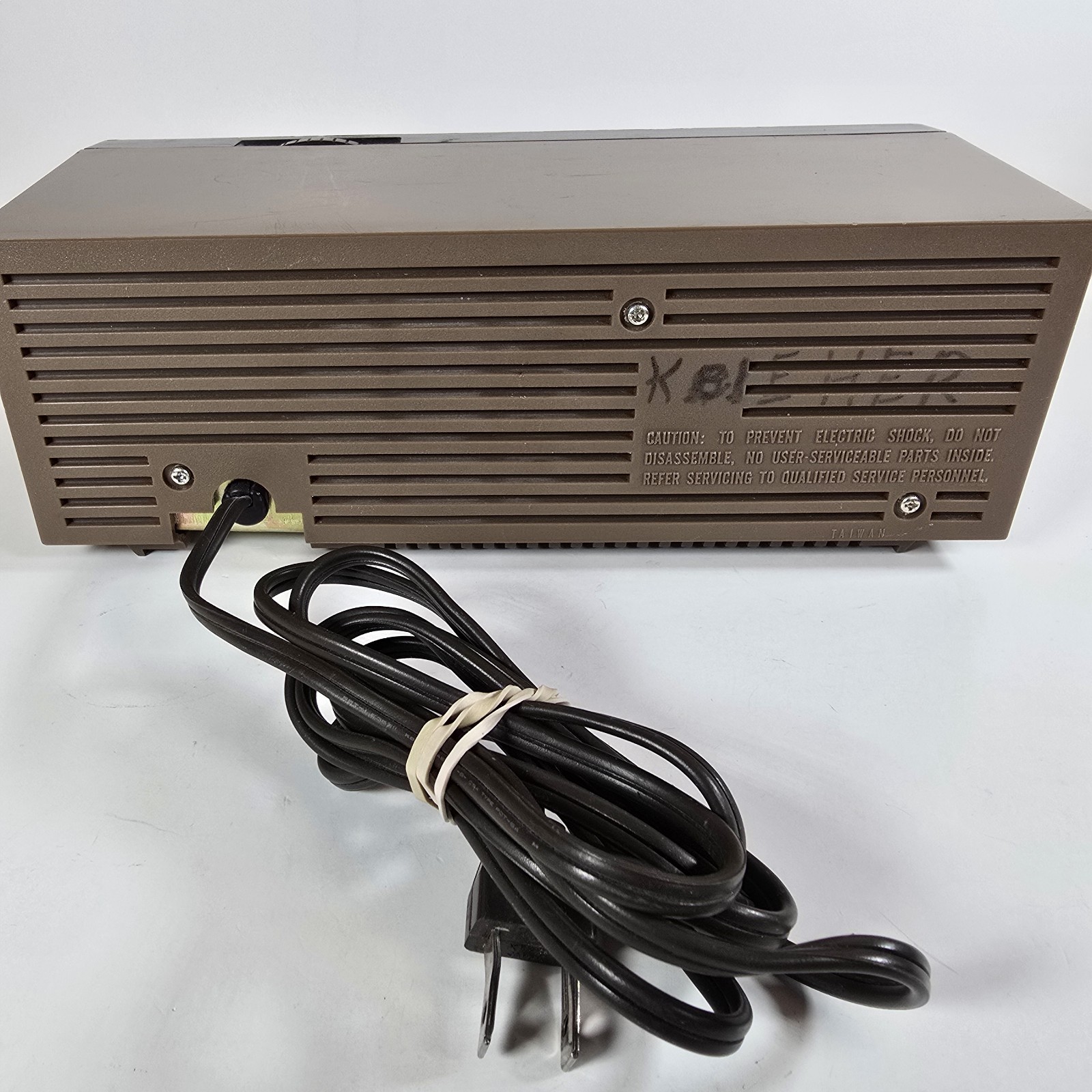 Vintage RCA AM Radio RZA203T Brown Faux Wood Grain Desk Radio Tested Works