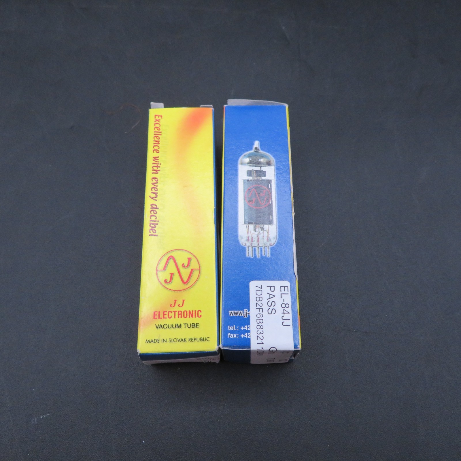 NOS – EL84 JJ ELECTRONIC POWER TUBES PAIR MADE IN SLOVAKIA TEST GOOD – 1