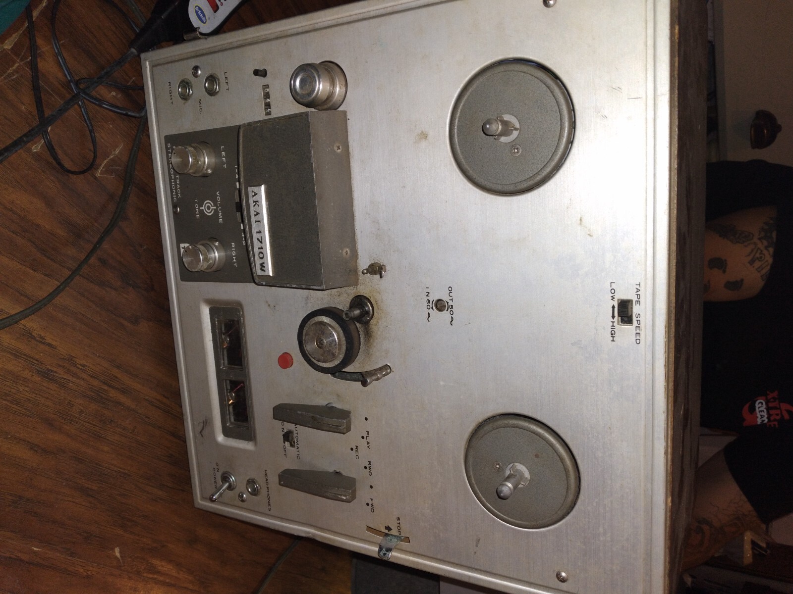 ~Vintage~Akai 1710W -Reel To Reel -With Original box