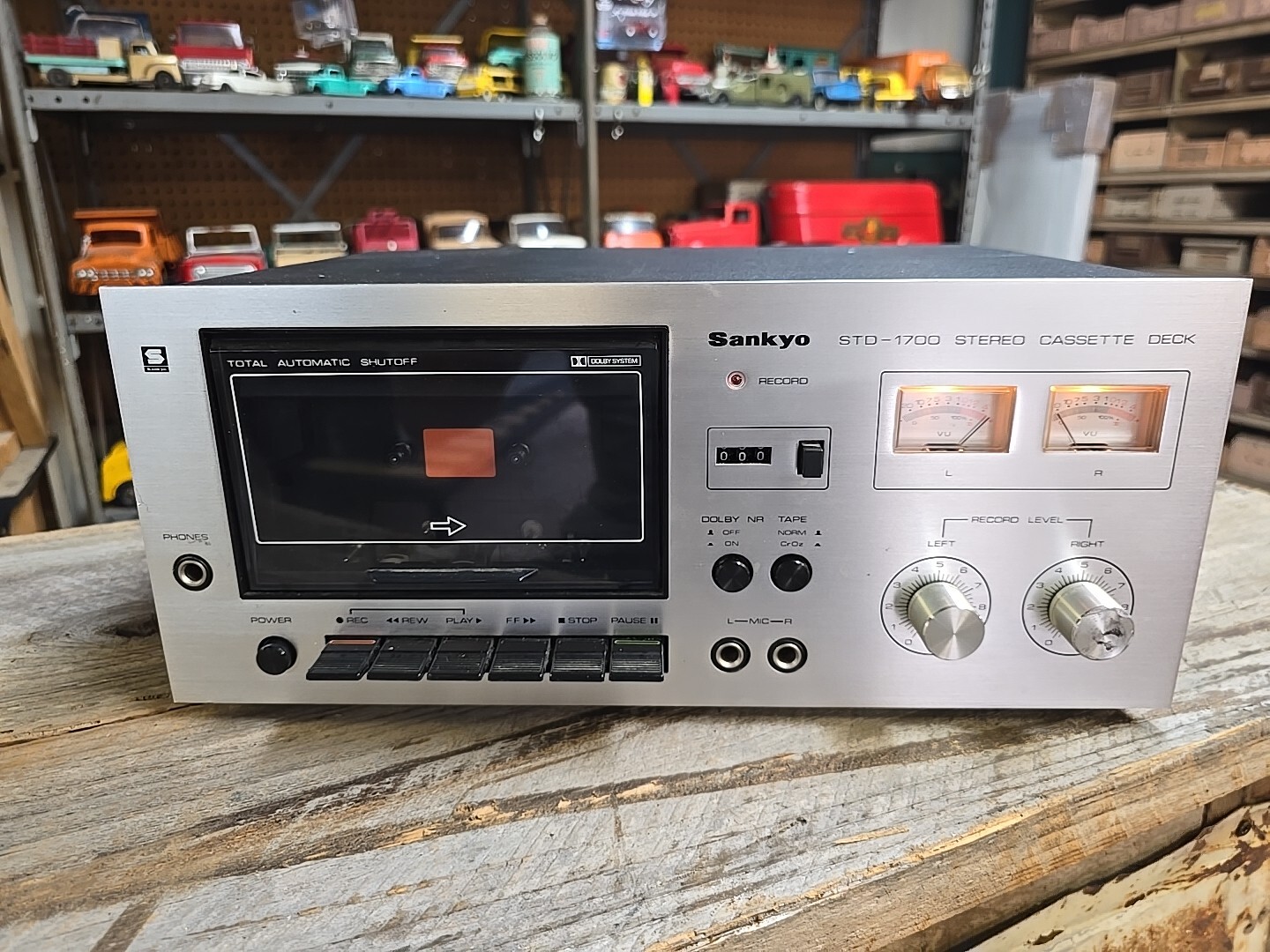 Vintage Sankyo STD-1700 Stereo Cassette Deck Working Lights