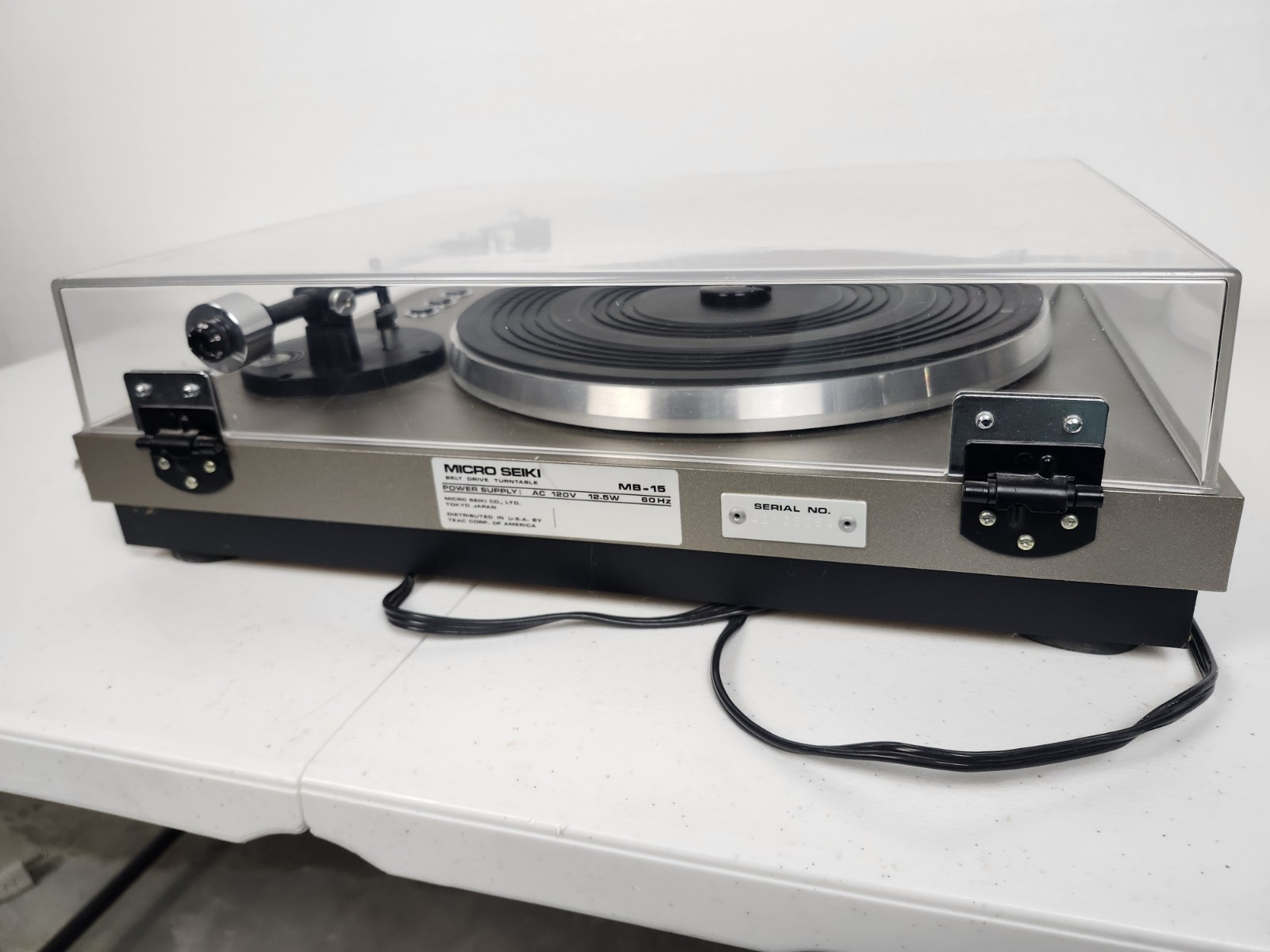 micro seiki turntable MB-15 VTG GOOD WORKING CONDITION
