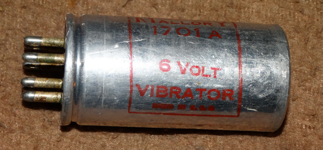MALLORY 6 Volt Vibrator 7 Pin style model 1701-A #2357401 New Old Stock VGC