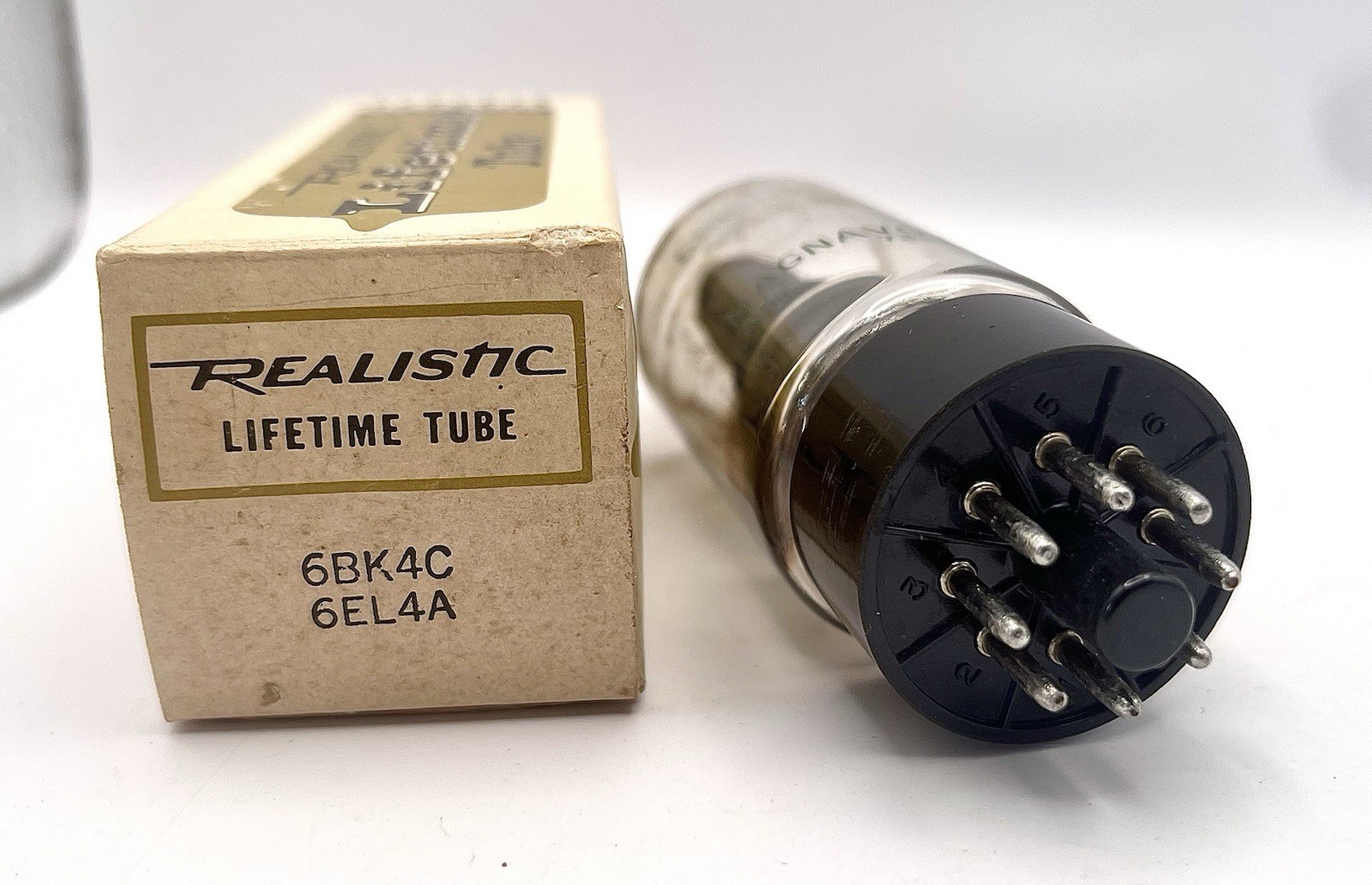 6BK4C / 6EL4A Tested Good Realistic Compactron Lifetime Tube NOS in Box.