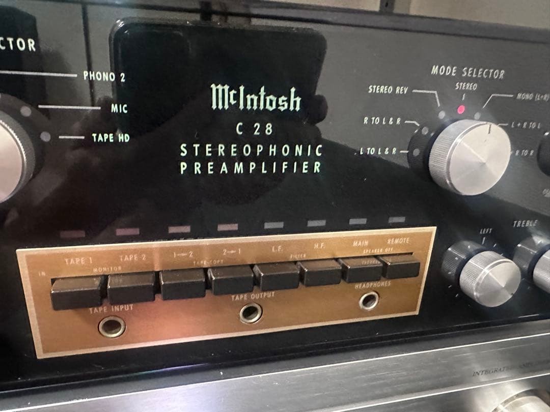 McIntosh C28 Stereo Preamplifier Tested Excellent Working Condition from japan